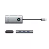 ORICO PW11-6P Hub USB-C Docking station 6 en 1 con 3x USB-A 3.0, 1x USB-C 2.0, 1x HDMI, gris