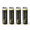 ORICO Ener-G EG5C Batería AA LiPo recargable de 1,5 V 2100 mWh con cable de carga USB-C, pack de 4