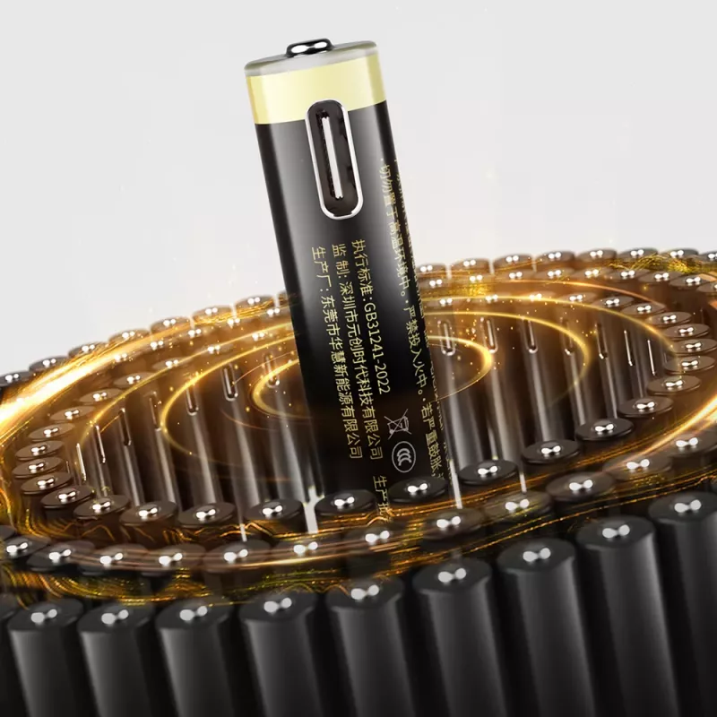ORICO Ener-G EG7C Batería de litio AAA recargable de 1,5V 500mWh con cable de carga USB-C, pack de 4