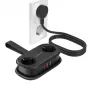 ORICO AP3 Regleta de alimentación GaN 20W 5 en 1 2x AC + 2x USB-A + 1x USB-C - negro