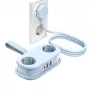 ORICO AP3 Regleta de alimentación GaN 20W 5 en 1, 2x AC + 2x USB-A + 1x USB-C, azul