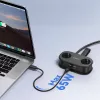 ORICO AP3 Regleta de enchufes GaN 65W 6 en 1 con 2 tomas AC, 2 puertos USB-A y 2 USB-C, cable de 1,5 m, negro
