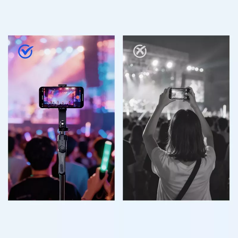 ORICO SPM175 palo selfie trípode con disparador remoto Bluetooth 5.2, tornillo universal de 1/4 inch, giro 360°, longitud máxima 70 cm, Negro