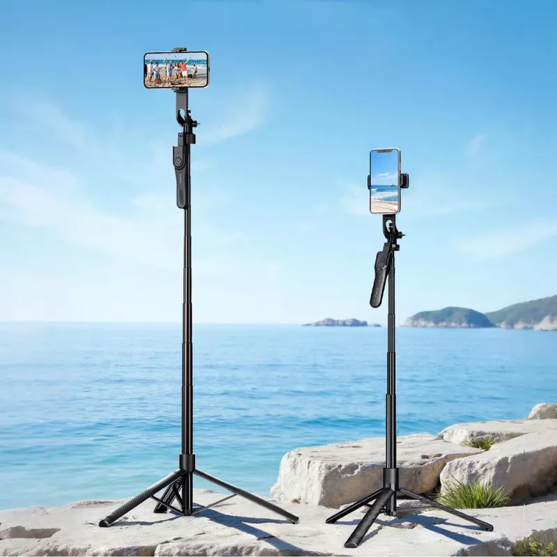 ORICO SPM175 palo selfie trípode con disparador remoto Bluetooth 5.2, tornillo universal de 1/4 inch, giro 360°, longitud máxima 70 cm, Negro