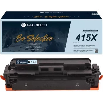 G&G Select XL Cartucho de tóner como sustitución para HP 415X / W2030X - Negro, Alto rendimiento