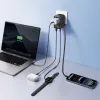 Baseus PicoGo AG11 45W 6 en 1 Adaptador de viaje universal con cable USB-C retráctil - Negro