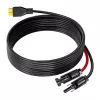 FOSSIBOT XT90-MC4 Cable de carga solar, 5 m, Negro