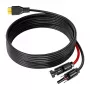 FOSSIBOT XT90-MC4 Cable de carga solar, 5 m, Negro