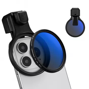 Filtro polarizador circular CPL KF 58mm con clip para smartphone KF15.0024