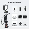 Mini trípode y palo selfie KF 65 cm con cabezal 360° y soporte para teléfono KF09.180S1 negro