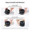 Soporte magnético para teléfono con ventosa de vacío KF para iPhone MagSafe - negro