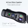 Funda protectora rígida de PC KF para DJI Osmo Pocket 3/4 con correa - negra