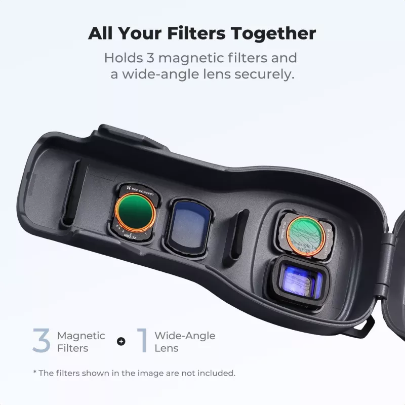 Funda protectora rígida de PC KF para DJI Osmo Pocket 3/4 con correa - negra