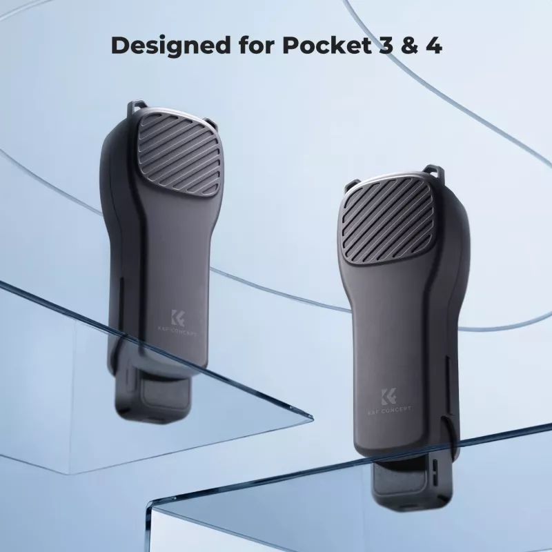 Funda protectora rígida de PC KF para DJI Osmo Pocket 3/4 con correa - negra