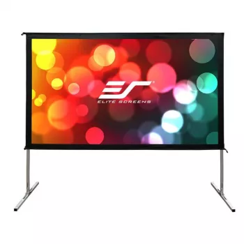 Elite Screens Yard Master 2 Series OMS135H2-DUAL - Pantalla de proyección portátil para exterior/interior con patas - 135 pulgadas (343 cm)