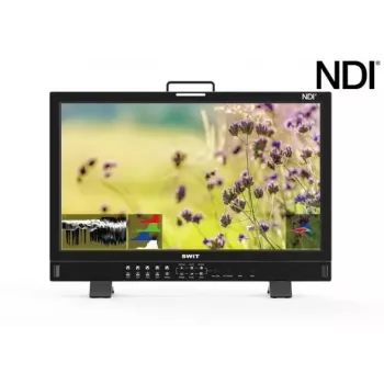 SWIT ELECTRONICS BM-245-NDI Monitor de vídeo NDI 4K de 23,8