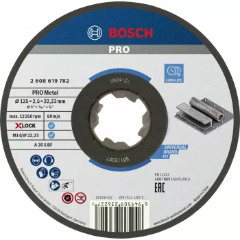Bosch Standard for Metal X-LOCK Disco de corte 125 mm (2608619782)