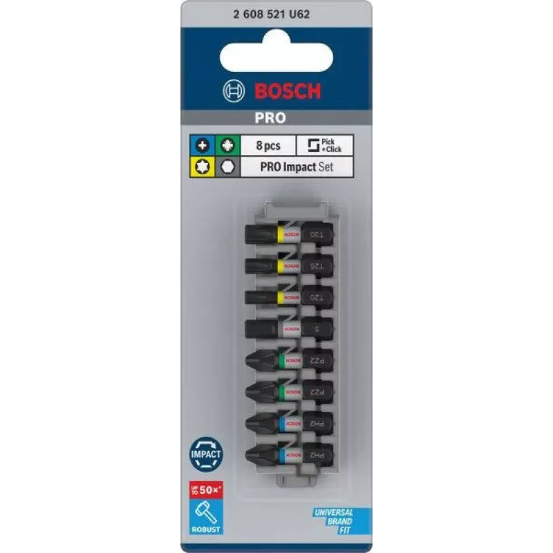 Bosch PRO Impact Set de puntas 8 piezas (2608521U62)
