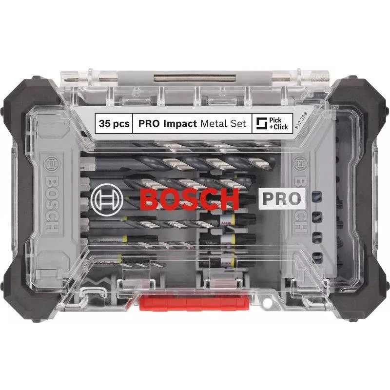 Bosch PRO Set de brocas de percusión y puntas 35 piezas (2608521U81)