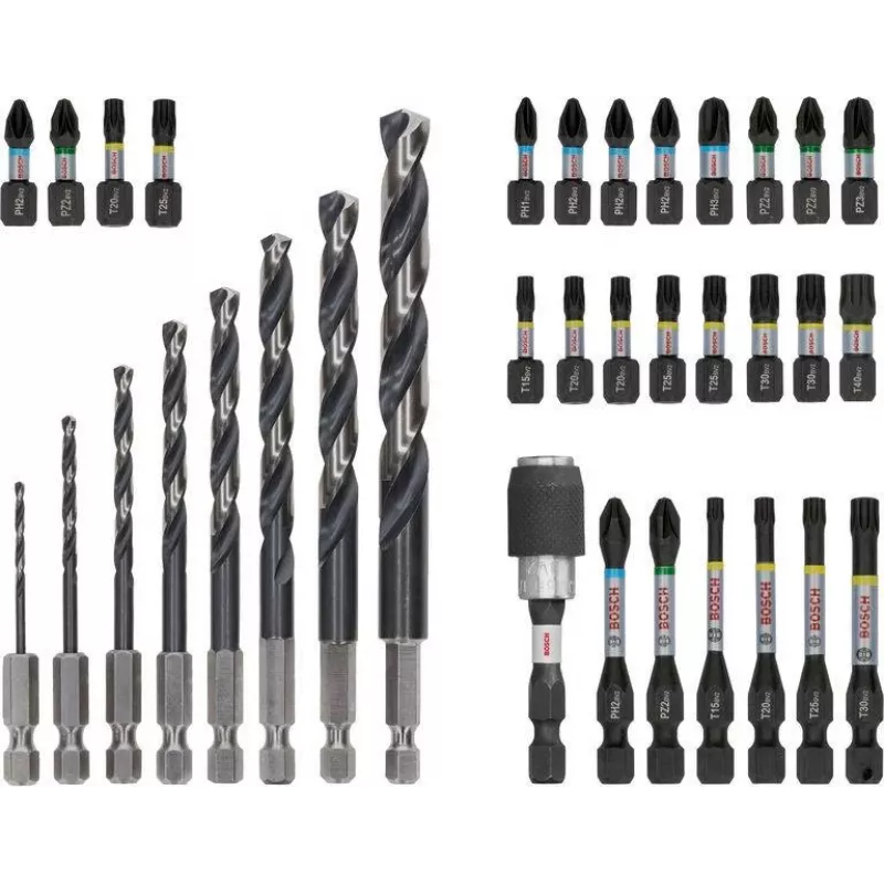 Bosch PRO Set de brocas de percusión y puntas 35 piezas (2608521U81)