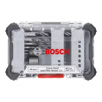 Bosch Extra Hard and PRO Wood Set de brocas y puntas 35 piezas (2607017730)
