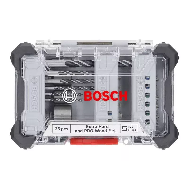 Bosch Extra Hard and PRO Wood Set de brocas y puntas 35 piezas (2607017730)