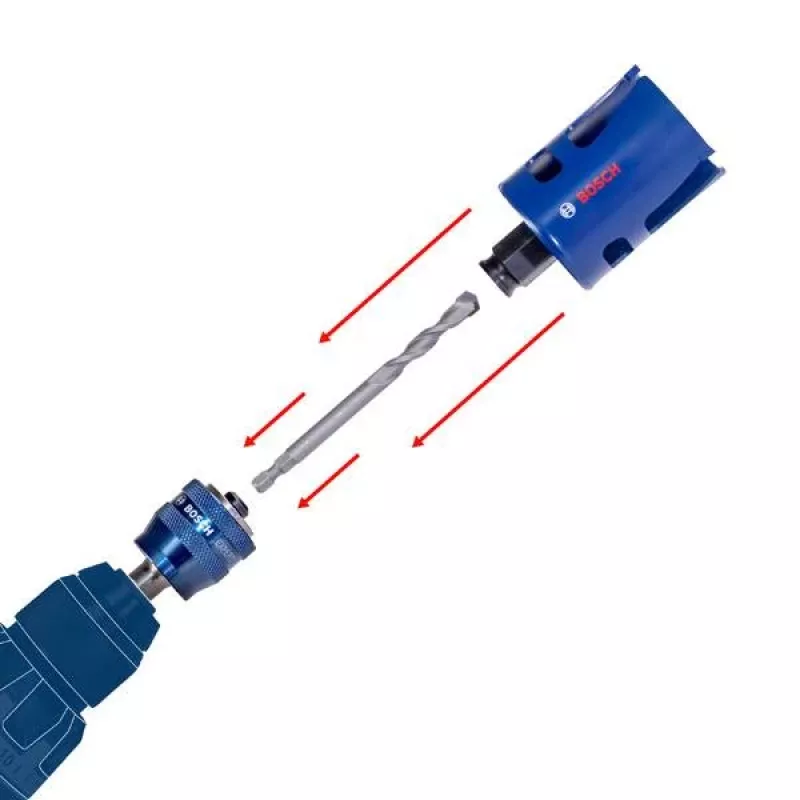 Bosch 2608902035 Adaptador de sierras de corona Power Change Plus vástago 11 mm hexagonal 1 unidad