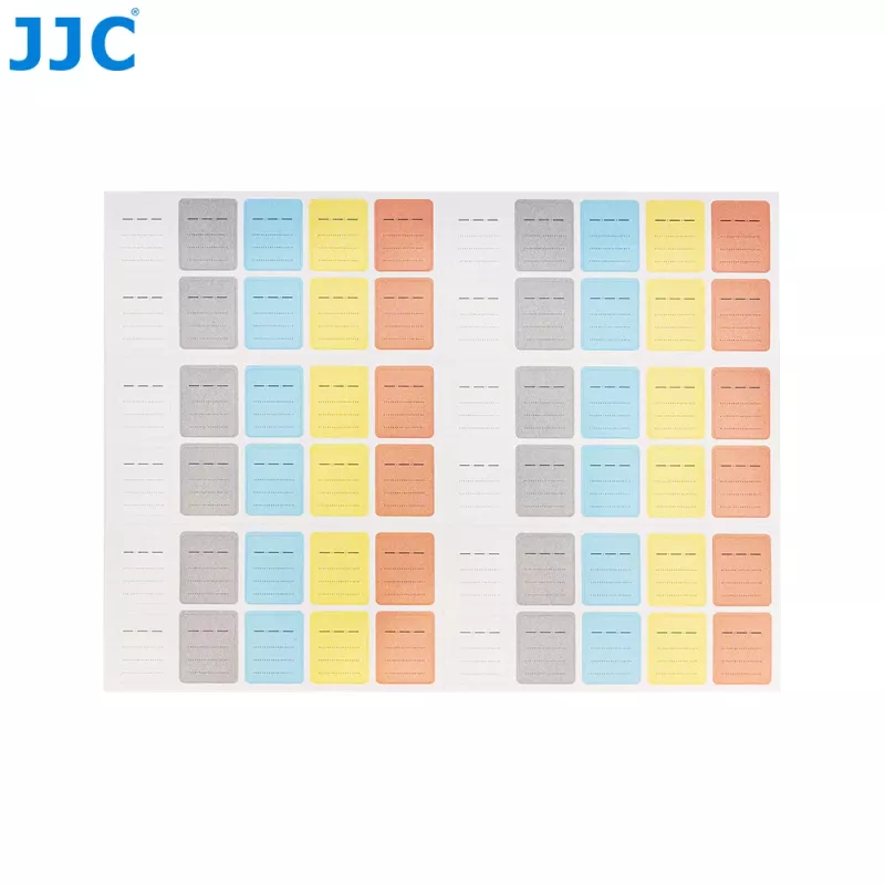 JJC 120x etiquetas adhesivas para tarjetas de memoria para SD MicroSD CF XQD