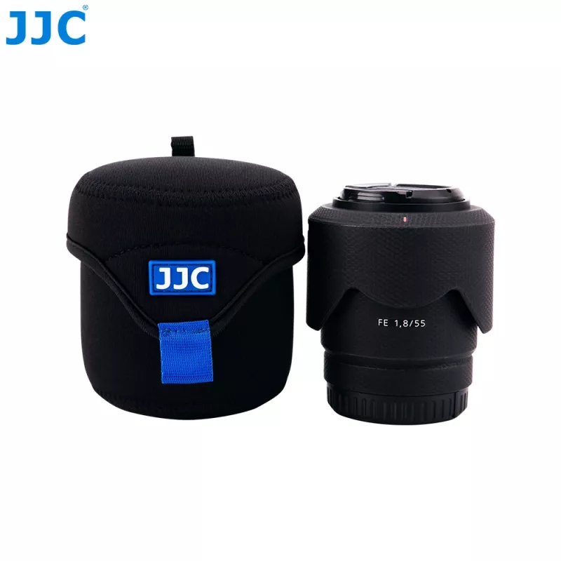JJC Deluxe funda para objetivo 78x78mm negra DLP-2II