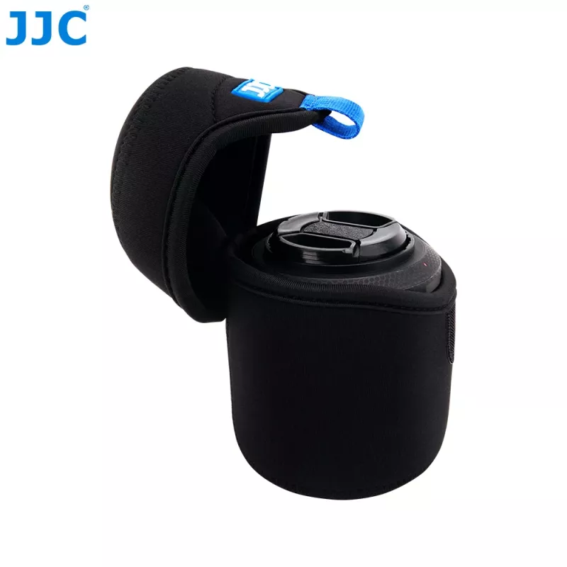 JJC Deluxe funda para objetivo 78x78mm negra DLP-2II