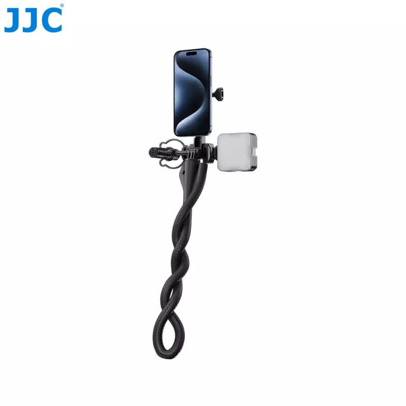 JJC TP-FT3 trípode flexible, monopié y brazo con soporte MagSafe para smartphone y GoPro