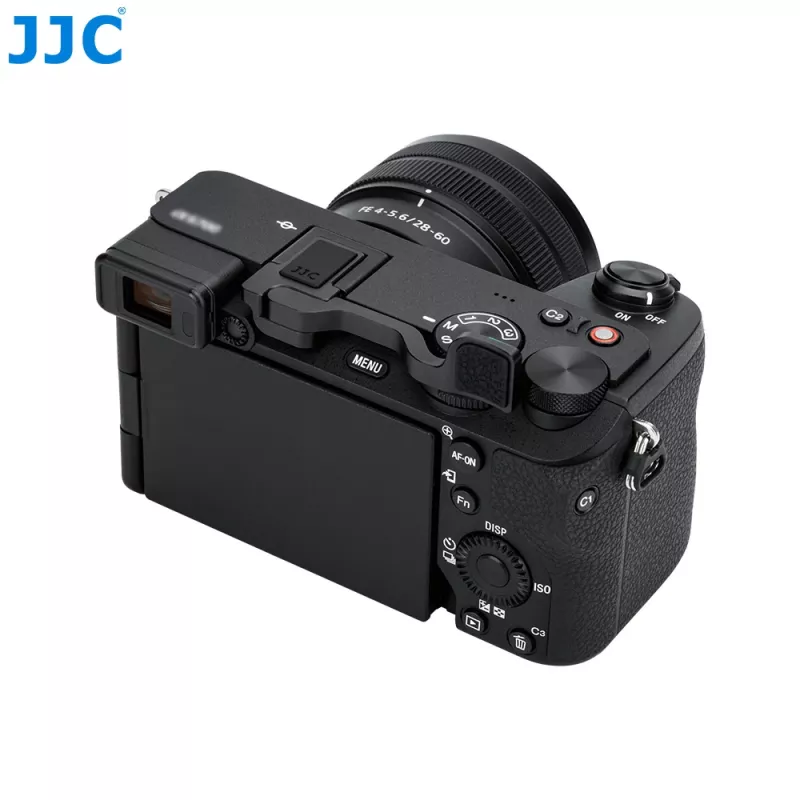 JJC TA-A6700 Reposapulgares para cámara Sony A6700 – Aleación de aluminio, montaje en zapata de flash, apoyo para el pulgar