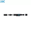 JJC Lápiz de limpieza de objetivos con punta de carbono y cepillo retráctil para ópticas de cámara