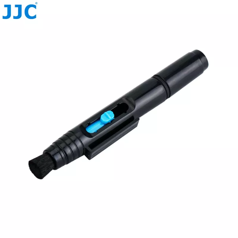 JJC Lápiz de limpieza de objetivos con punta de carbono y cepillo retráctil para ópticas de cámara
