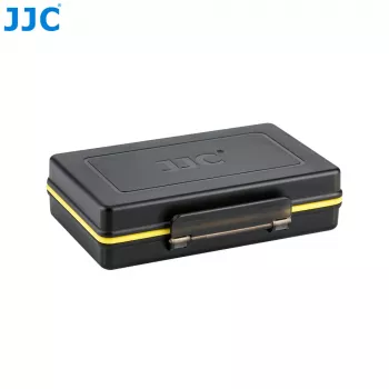 JJC Estuche rígido de almacenamiento para Insta360 X4/X3 – Organizador de baterías y tarjetas de memoria (Negro)