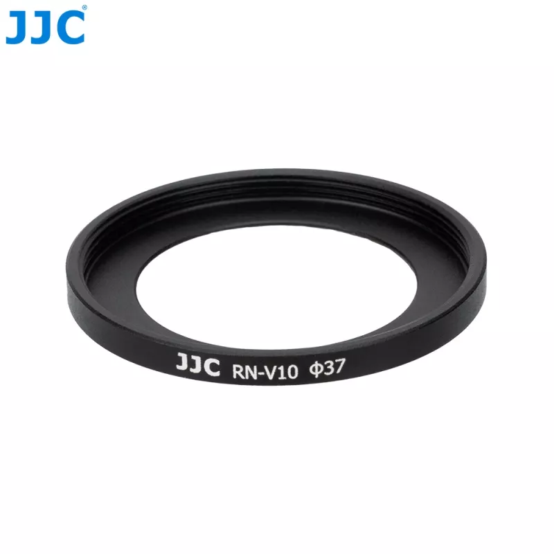 JJC RN-V10 Anillo adaptador de filtro con tapa de objetivo para Canon PowerShot V10