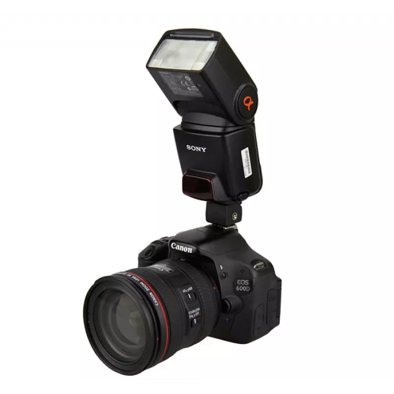 JJC Adaptador de zapata para Sony Alpha a estándar ISO 518 con conexión PC-Sync
