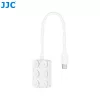 JJC PDB-UC Lector de tarjetas Micro SD USB-C con 2 conexiones USB-C, Gris espacial