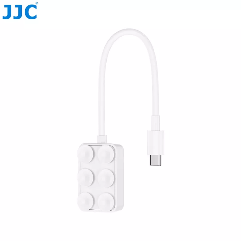 JJC PDB-UC Lector de tarjetas Micro SD USB-C con 2 conexiones USB-C, Gris espacial