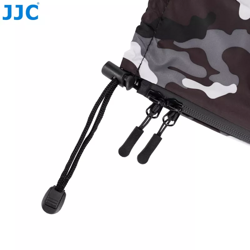 JJC RC-SGR Moro Funda de lluvia para cámara para cámaras DSLR y sin espejo, Camuflaje