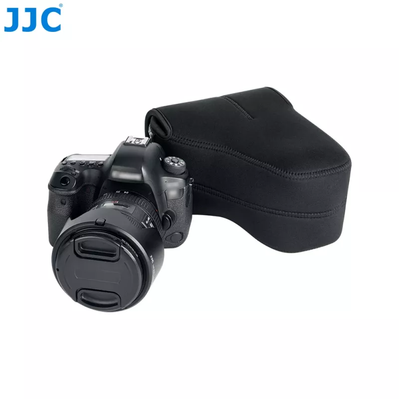 JJC Funda de cámara de neopreno para DSLR grande con objetivo - Negro (OC-MC3BK)