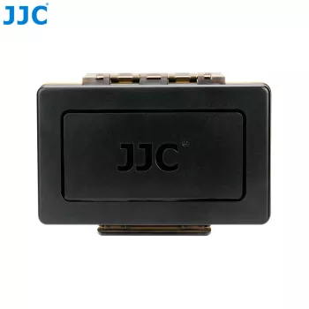 JJC Caja de almacenamiento de baterías para 16 pilas AAA - Plástico PP transparente