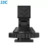 JJC HC-DMN Adaptador de zapata en caliente a rosca de 1/4 inch-20 para soporte de micrófono, Negro