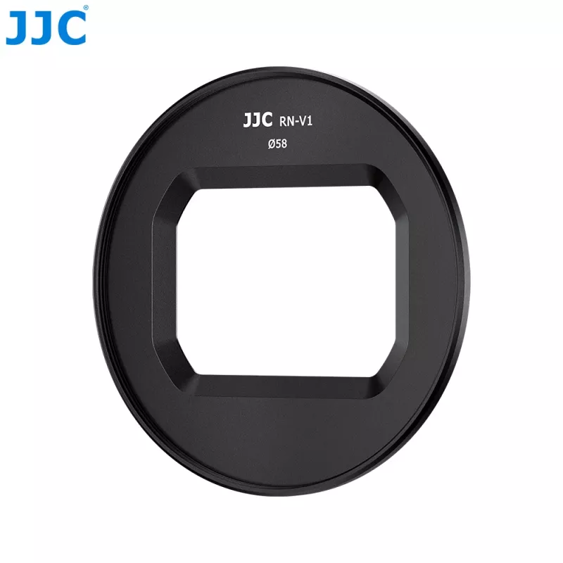 JJC RN-V1 Adaptador de filtro y tapa de objetivo para Canon PowerShot V1