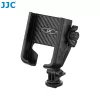 JJC PM-CS1 Soporte adaptador con rosca de 1/4 inch para teléfono, smartphone, GoPro, zapata en caliente ISO estándar, Negro