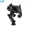 JJC PM-CS1 Soporte adaptador con rosca de 1/4 inch para teléfono, smartphone, GoPro, zapata en caliente ISO estándar, Negro