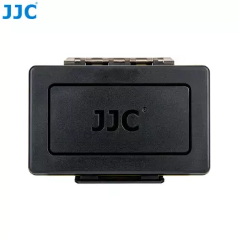 Bolsa de almacenamiento JJC para baterías y tarjetas de memoria Insta360 X5 X4 X3 (negra)