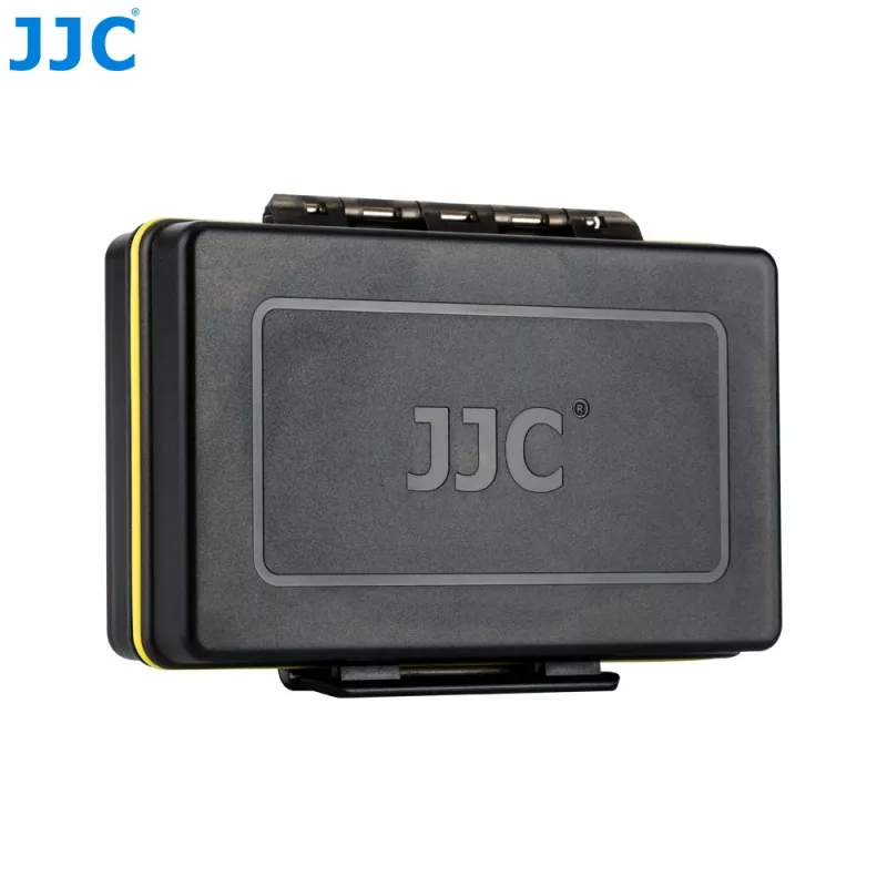 Bolsa de almacenamiento JJC para baterías y tarjetas de memoria Insta360 X5 X4 X3 (negra)
