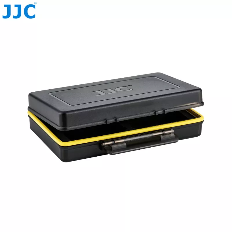 Bolsa de almacenamiento JJC para baterías y tarjetas de memoria Insta360 X5 X4 X3 (negra)