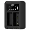 Cargador dual USB-C JJC para 2x batería Fujifilm NP-W126 / NP-W126S DCH-W126TC